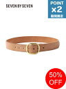 【SALE】期間限定P2倍【1500円クーポン】【SEVEN BY SEVEN / セブンバイセブン】 Rooster King & Co., INSIDE OUT LEATHER BELT - インサイドアウトレザー ベルト - BROWN