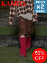 【SALE】期間限定P2倍【KAMIYA / カミヤ】 ニットレッグウォーマー - KNIT LEG WARMERS - RED
