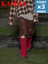 期間限定P3倍【KAMIYA / カミヤ】 ニットレッグウォーマー - KNIT LEG WARMERS - RED