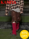 【SALE】【KAMIYA / カミヤ】 ニットレッグウォーマー - KNIT LEG WARMERS - RED