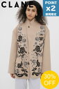 【SALE】期間限定P2倍【1500円クーポン】【CLANE / クラネ】 オリジナルテーラードジャケット - FLOWER EMBROIDERY TAILOR...