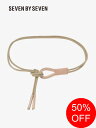 【SALE】【SEVEN BY SEVEN / セブンバイセブン】 ロープベルト - COMBINATION COTTON ROPE BELT BROWN