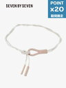 期間限定P20倍【SEVEN BY SEVEN / セブンバイセブン】 ロープベルト - COMBINATION COTTON ROPE BELT BEIGE