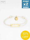 【正規品】【SALE】期間限定P2倍【MAISON KITSUNÉ / メゾン キツネ】 Maison Kitsune x Hanoia LUNAR YEAR - コード ブレスレット - ECRU