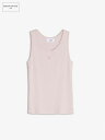 【正規品】【MAISON KITSUNÉ / メゾン キツネ】 ベイビー フォックス パッチ リブ タンクトップ - rosewater