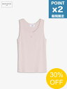 【正規品】【SALE】期間限定P2倍【MAISON KITSUNÉ / メゾン キツネ】 ベイビー フォックス パッチ リブ タンクトップ - rosewater