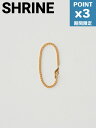 期間限定P3倍【1500円クーポン】【SHRINE / シュライン】 チェーンブレスレット - S CHAIN BRACELET GOLD