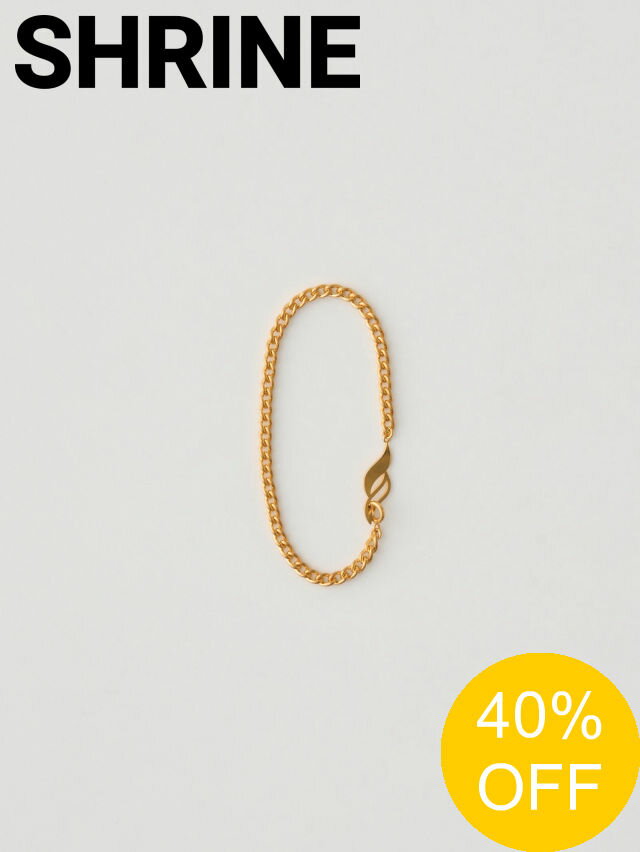 【SALE】【SHRINE / シュライン】 チェーンブレスレット - S CHAIN BRACELET GOLD