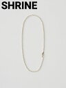 【1500円クーポン】【SHRINE / シュライン】 チェーンネックレス - S CHAIN NECKLACS SILVER