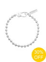 【SALE】【NUMBERING / ナンバリング】 Cutting Ball Chain Bracelet - カッティングボールチェーンブレスレット - SILVER【韓国・ジュエリー】