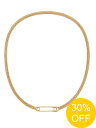 【SALE】【NUMBERING / ナンバリング】 Safety Pin Chain Layered Necklace - セーフティピンチェーンレイヤードネ...