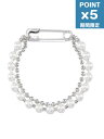期間限定P5倍【NUMBERING / ナンバリング】 Safety Pin BRACELT - セーフティピン ブレスレット - WHITE