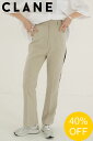 【SALE】【1500円クーポン】【CLANE / クラネ】 ハイウエストパンツ - HIGH WAIST SIDE LINE PANTS - IVORY