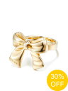 【SALE】【NUMBERING / ナンバリング】 リボン リング - Ribbon Ring GOLD【韓国・ジュエリー】