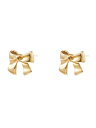 【NUMBERING / ナンバリング】 【両耳用】 リボンスタッドピアス - Ribbon Stud Earrings M SIZE GOLD