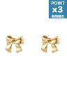 期間限定P3倍【NUMBERING / ナンバリング】 【両耳用】 リボンスタッドピアス - Ribbon Stud Earrings M SIZE GOLD