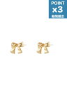 期間限定P3倍【NUMBERING / ナンバリング】 【両耳用】 スモール リボンスタッドピアス - Ribbon Stud Earrings S SIZE GOLD