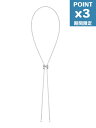 期間限定P3倍【NUMBERING / ナンバリング】 リボン ドローストリングネックレス - Ribbon Drawstring Necklace SILVER