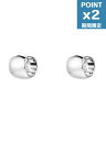 期間限定P2倍【1500円クーポン】【NUMBERING / ナンバリング】 【両耳用】 ラージボリューム ワン タッチ ピアス - Volume One Touch Earrings SILVER【韓国・ジュエリー】