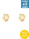 【SALE】期間限定P2倍【NUMBERING / ナンバリング】 【両耳用】 スモール ボリューム ワン タッチ ピアス - Volume One Touch Earrings GOLD【韓国・ジュエリー】