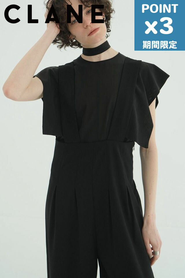 【CLANE / クラネ】 スクエアスリーブブラウス - SQUARE SLEEVE BLOUSE - BLACKのサムネイル