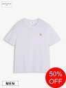 【正規品】【SALE】【MAISON KITSUNÉ / メゾン キツネ】 【メンズ】 チラックス フォックス パッチ レギュラー Tシャツ - WH...