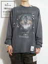 【Maison MIHARA YASUHIRO / メゾン ミハラヤスヒロ】 エンベリッシュディストレス カットソー - EMBELLISHDISTRESS LT BLACK