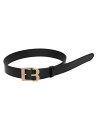 【BONBOM / ボンボム】 ”B”バックルベルト - BLACK × ANTIQUE GOLD