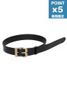 期間限定P5倍【BONBOM / ボンボム】 ”B”バックルベルト - BLACK × ANTIQUE GOLD