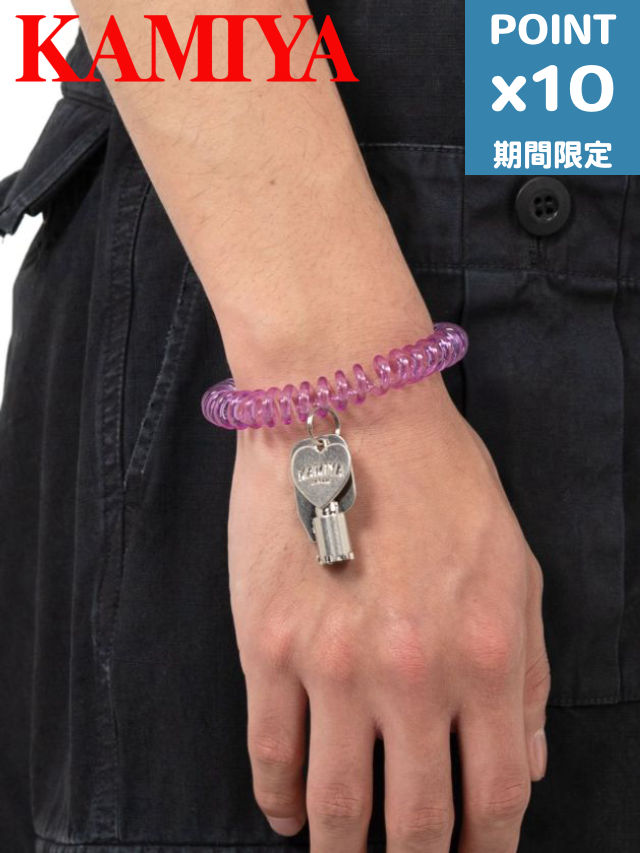 楽天nouvelle期間限定P10倍【KAMIYA / カミヤ】 KEY CHARM BRACELET- キーチャームブレスレット - PURPLE