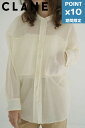 期間限定P10倍【CLANE / クラネ】 シアードルマンシャツ - SHEER DOLMAN SHIRTS (IVORY)