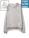期間限定P10倍【Maison MIHARA YASUHIRO / メゾン ミハラヤスヒロ】 トリプル レイヤード ニット セーター - Triple Layered Knit Sweater (GREY)