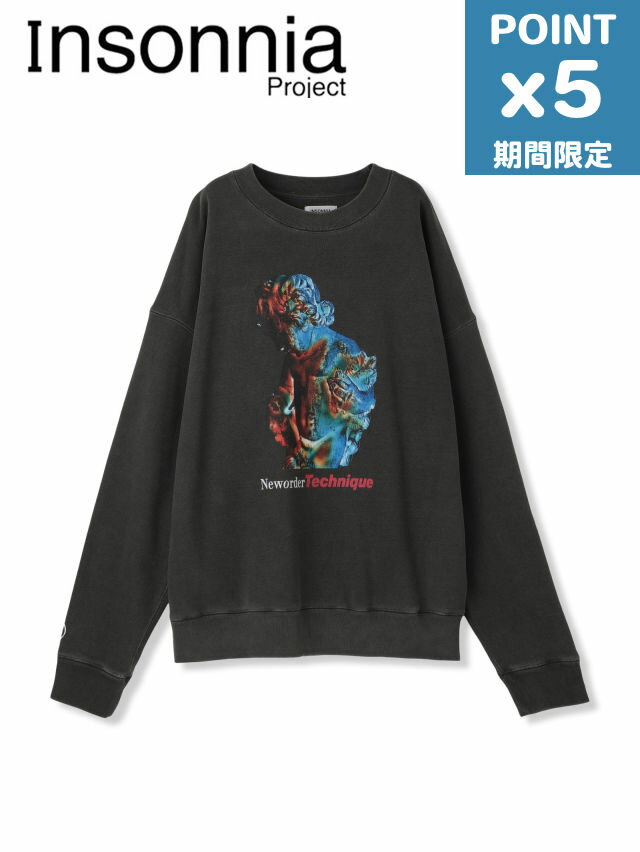 期間限定P5倍【Insonnia Projects / インソニアプロジェクト】 TECHNQUE SWEAT |スウェット プルオーバー(BLACK)