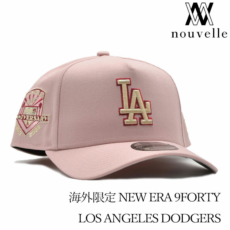 海外限定 NEW ERA ニューエラ 9FORTY LOS ANGELES DODGERS ロサンゼルス ドジャース ANNIVERSARY PINK ピンク 可愛い おしゃれ 日本未発売