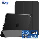 JEDirect iPadair2 ケース 三つ折スタンド オートウェイクアップ/スリープ機能iPad Air 2用 (ブラック)