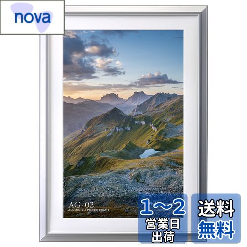 ハクバ HAKUBA 額縁 アルミ AG-02 ワイド6切 シルバー FAG2-SVW6