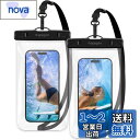 Spigen スマホ 防水ケース 小物 iPhone Android 最大 8.2インチ対応 タッチ可 顔認証 密封、水中撮影 お風呂 温泉 釣り 海に適用 IPX8認定 完全防水 ネックストラップ付属 AMP03098 (クリスタル・クリア)