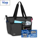 【送料無料】Trunab 訪問看護 バッグ 大容量 訪問介護 トートバッグ 看護師 在宅医療 往診バッグ (ブラック)