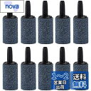 ZOYUBS エアーストーン セット 円筒形エアストーン 15*25mm 水槽酸素石 空気石 酸素を出す石 エアストーン 気泡ディフューザー バブルメイト ミニ...