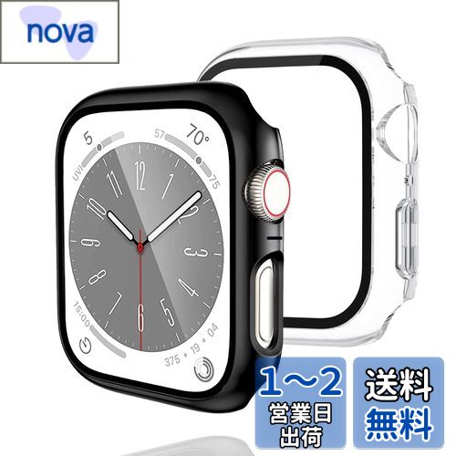 colaxuyi 【2枚セット】 Apple Watch 8 7 用 ケース 41mm 一体型 全面保護 アップルウォッチ8 7 カバー キズ防止 曇らない マット 取り付け簡単 軽量 指紋防止 薄型 シリーズ8 7 保護フィルム 41mm ブラック+クリア colaxuyi 【2枚セット】 Apple Watch 8 7 用 ケース 41mm 一体型 全面保護 アップルウォッチ8 7 カバー キズ防止 曇らない マット 取り付け簡単 軽量 指紋防止 薄型 シリーズ8 7 保護フィルム 41mm ブラック+クリア
