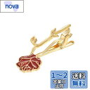 Yoursfs ネクタイピン おしゃれ ローズ 薔薇 ネクタイ ピン メンズ レディース ブランド タイピン 花 アクセサリー クリスマス プレゼント (赤-薔...