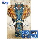 Instarry DIY 5D ダイヤモンドアート キット 絵画 全面貼り付けタイプ 部屋の装飾 ビーズ モザイク 手芸キット 象 60x110 cm