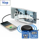 Alarm Clock 目覚まし時計 8.7インチ大型LEDディスプレイの鏡面ミラー時計 輝度調整&ボリュームが調節可能な大音量デジタル時計 ダブルアラーム&12/24H表記&スヌーズ&時間設定記憶(電池付属)&サマータイム&USB充電ポート付きの多機能時計 独立スイッチで操作簡