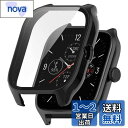 Miimall【一体型ケース】Huami Amazfit GTS4専用ケース Amazfit GTS4 ガラスフイルム ぴったり対応 擦り傷防止 防衝撃 高透過率 カバー Huami Amazfit GTS4 液晶保護フィルム(ブラック)