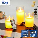 AnnTec LEDキャンドルライト クリアガラスホワイト ロウソク 本物の炎のようにゆらめく3点セット 暖色光 火を使わない ゆらゆら揺れる 安全 省エネ 専...