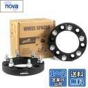 GAsupply 鍛造ワイドトレッドスペーサー 6H PCD139.7 内径108.1 M12XP1.5 厚さ20mmマットブラック【2枚セット】