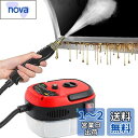 QuiExact スチームクリーナー 高温 高圧 蒸気洗浄機 2500W 110V 6段階調整 105度 消毒 除菌 ダニ駆除 大容量 台所/キッチン/エアコン/油煙/油汚れ/洗濯機/カー/ホテル 日本語説明書 (レッド)(2)
