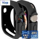 Miimall 対応Apple Watch Ultra 49mm専用ケース アップルウォッチ Ultra 49mm スクラブカバー シンプル シリコン材質 擦り傷防止 防衝撃 Apple Watch Ultra 49mm 保護カバー(ブラック|49mm)