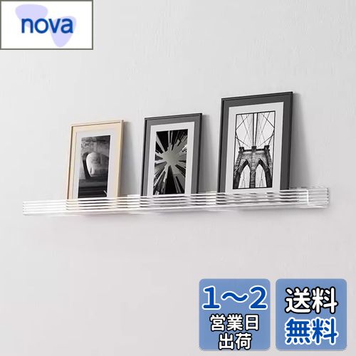 myoseya ウォールシェルフ 壁付け棚 飾り棚 wallshelf 取付簡単 おしゃれ インテリア ミニマリズム Minimalist 透明 長さ60cm