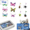 SONGWAY 猫おもちゃ 昆虫 交換用 6チョウチョ 4小飛ぶ虫 鉄の収納箱付き